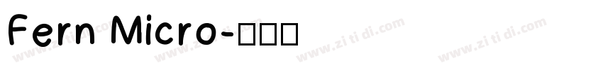 Fern Micro字体转换